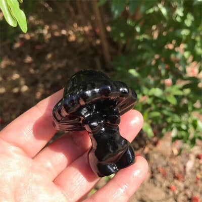 wickedafstore 0 obsidian Crystal Mushroom Ladies