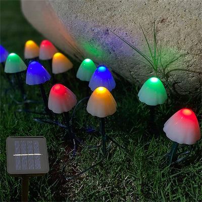 wickedafstore 0 Solar LED Mushroom Garden Lights