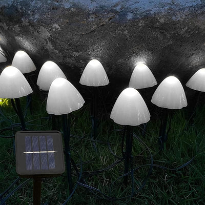 wickedafstore 0 White / China / 3.5M 10LED Solar LED Mushroom Garden Lights