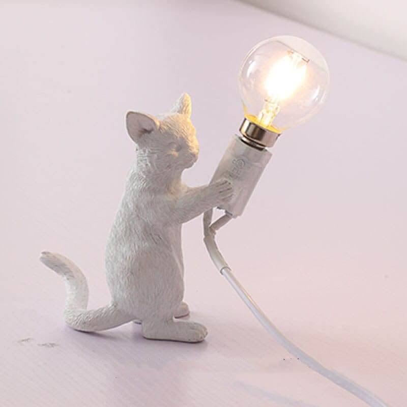 wickedafstore 0 white style 1 Cats Table Lamp