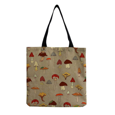 wickedafstore 1 Mushroom Design Tote Bag