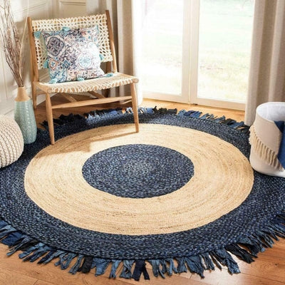wickedafstore 210x210cm/ 82.67''x82.67'' Bohemian Double-sided Circular Area Carpet