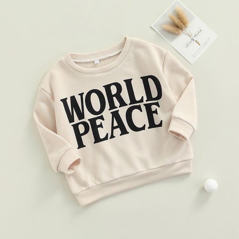 wickedafstore 2T World Peace Toddler Sweatshirt