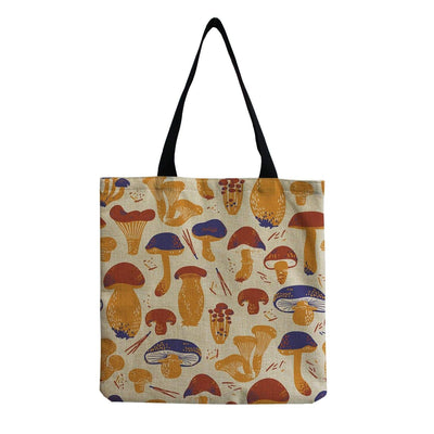 wickedafstore 3 Mushroom Design Tote Bag