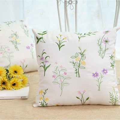 wickedafstore 30x50cm / B Floral Embroidered Cushion Cover