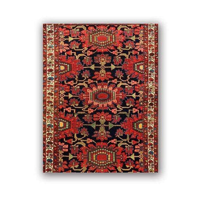 wickedafstore 40x50 cm No Frame / PC1174 Oriental Rugs Pattern Vintage Posters and Prints Antique Persian Carpets Retro Wall Art Canvas Painting Pictures Home Decor