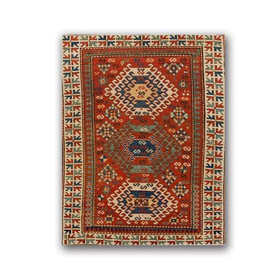 wickedafstore 40x50 cm No Frame / PC1182 Oriental Rugs Pattern Vintage Posters and Prints Antique Persian Carpets Retro Wall Art Canvas Painting Pictures Home Decor