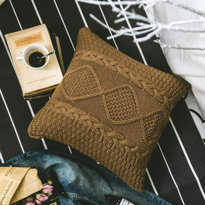 wickedafstore 45x45cm Light coffee Delicate Cushion Cover