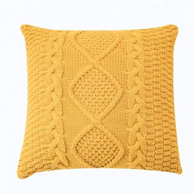 wickedafstore 45x45cm Yellow Delicate Cushion Cover