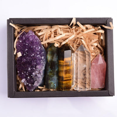 wickedafstore 5 Healing Crystals In A Box