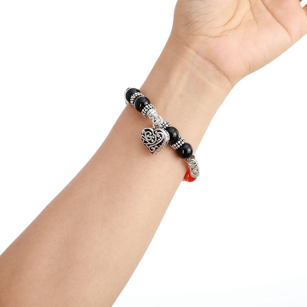 wickedafstore 7 Chakra Healing Charm Bracelet