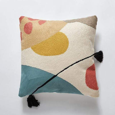 wickedafstore A Colorful Tufted Pillow Covers