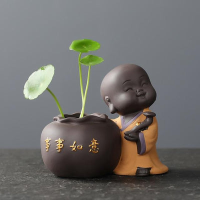 wickedafstore A Cute Baby Buddha Flower Pot