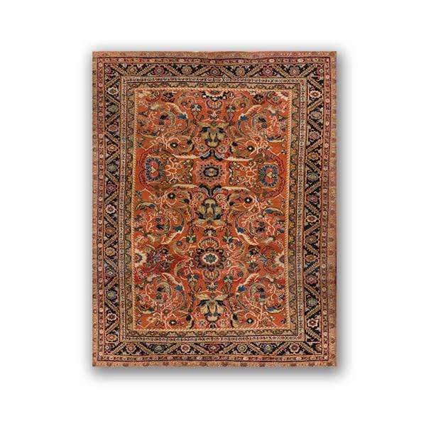 wickedafstore A4 21x30 cm No Frame / PC1175 Oriental Rugs Pattern Vintage Posters and Prints Antique Persian Carpets Retro Wall Art Canvas Painting Pictures Home Decor