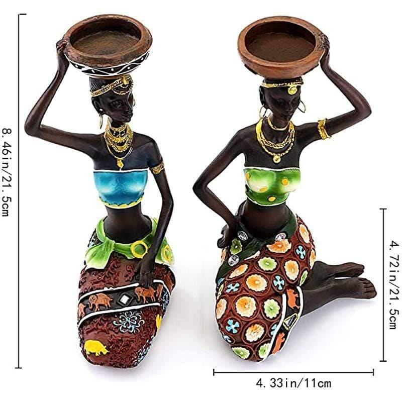 wickedafstore African Woman Candle Holder