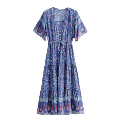 wickedafstore Agnes Boho Maxi Dress