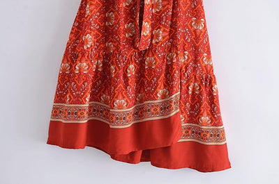 wickedafstore Alana Boho Mini Dress