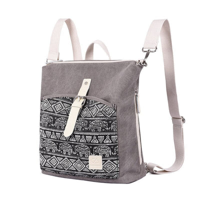 wickedafstore Aretha Canvas Backpack
