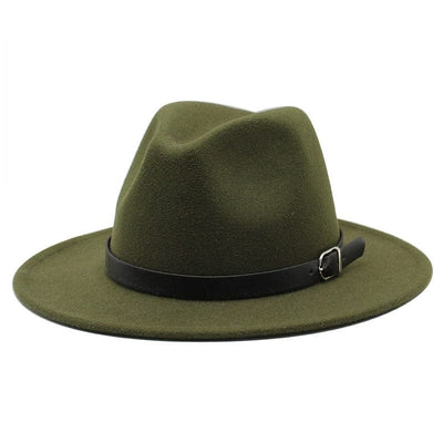 wickedafstore Army Green / 56-58CM Balbina Fedora Hat