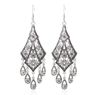 wickedafstore Art Nouveau Dangling Earrings