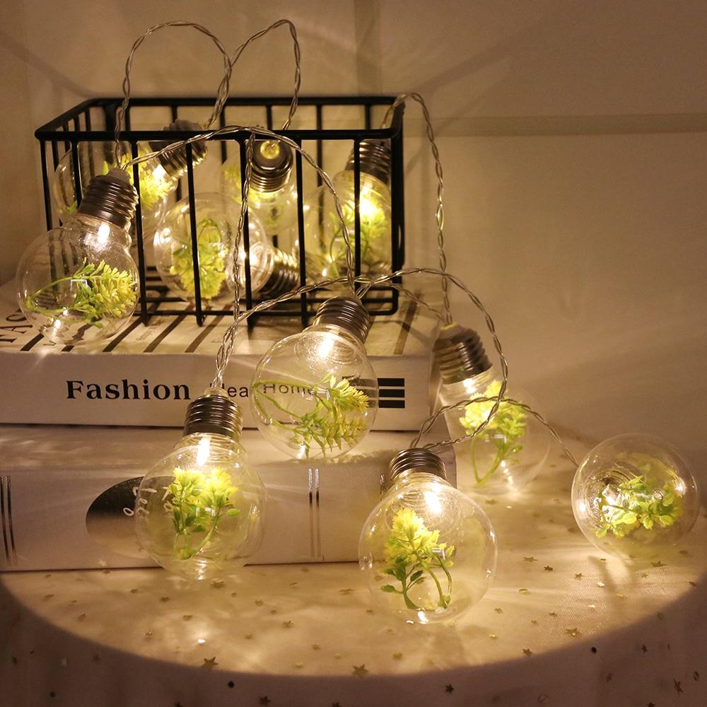 wickedafstore Artificial Light Bulbs String