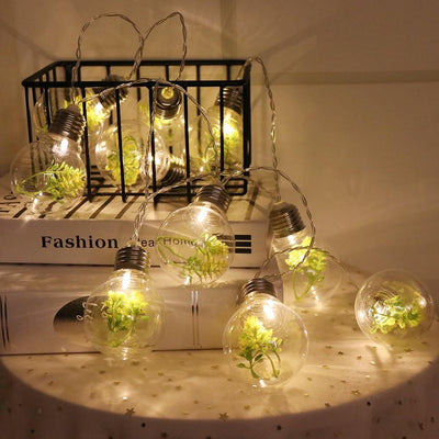 wickedafstore Artificial Light Bulbs String