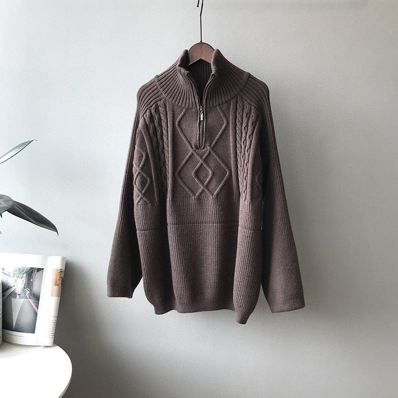 wickedafstore Auburn / One Size Amity Knit Sweater