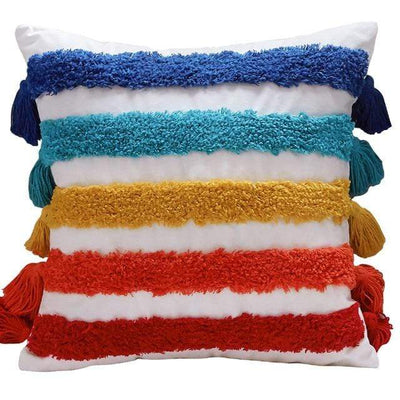 wickedafstore B 45x45cm Rainbow Embroidered Cushion Cover