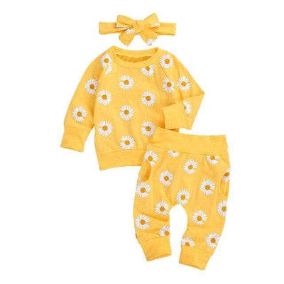 wickedafstore B / 6M 0-18M Newborn Infant Baby Girl Clothes Set Long Sleeve Sweatshirts Tops Pants Outfits Autumn Costumes