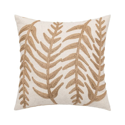 wickedafstore B Embroidery Leaves Cushion Covers
