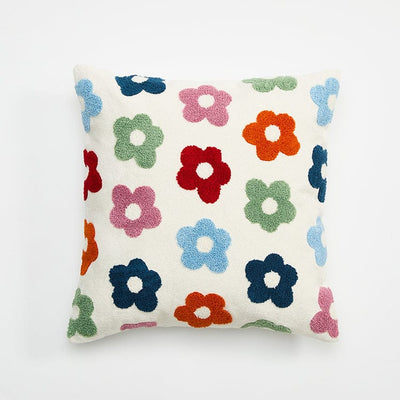 wickedafstore Floral Square Cushion