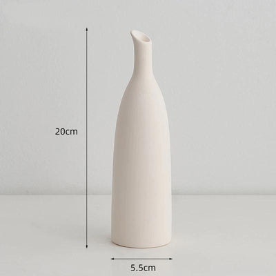 wickedafstore B Minimalist Nordic Ceramic Flower Vase