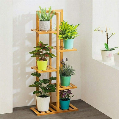 wickedafstore Bamboo Plant Stand