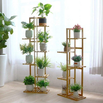 wickedafstore Bamboo Plant Stand
