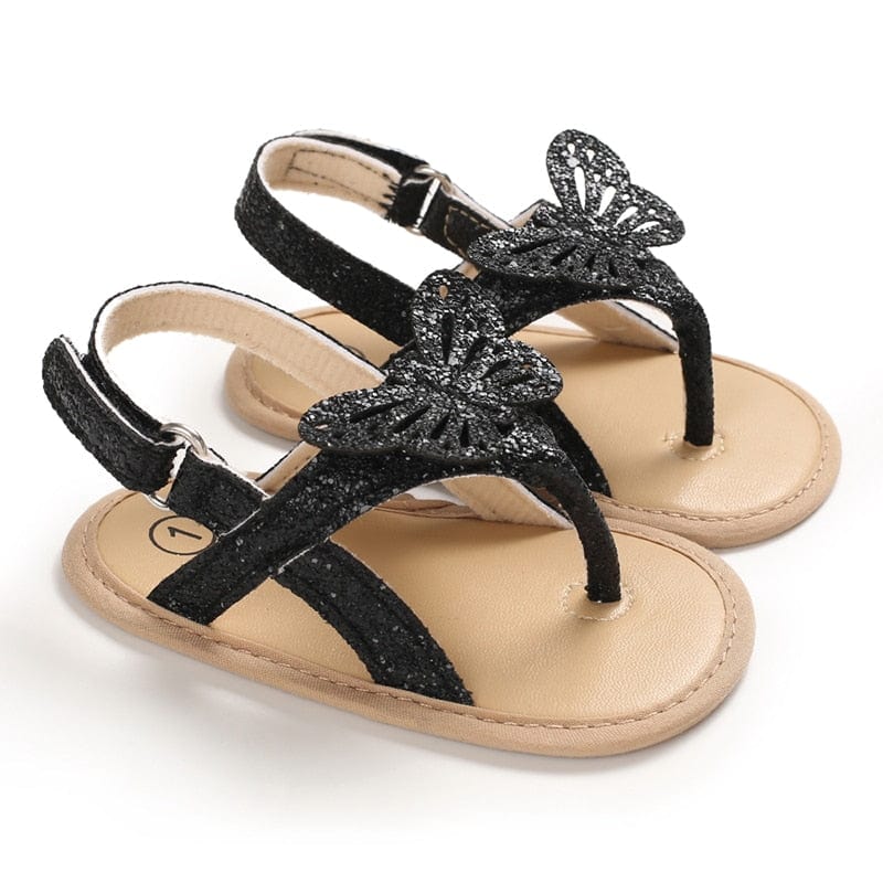 wickedafstore Black / 0-6 Months Baby Girl's Summer Sandals