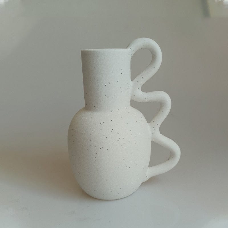 wickedafstore Black dot Wind Wave Ceramic Vase