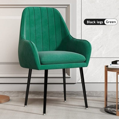wickedafstore Black Green Amaia Velvet Arm Chair