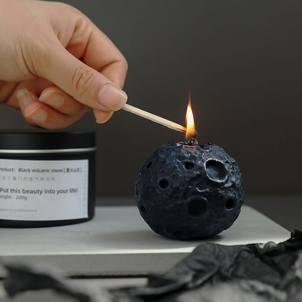 wickedafstore Black Moon Scented Candle