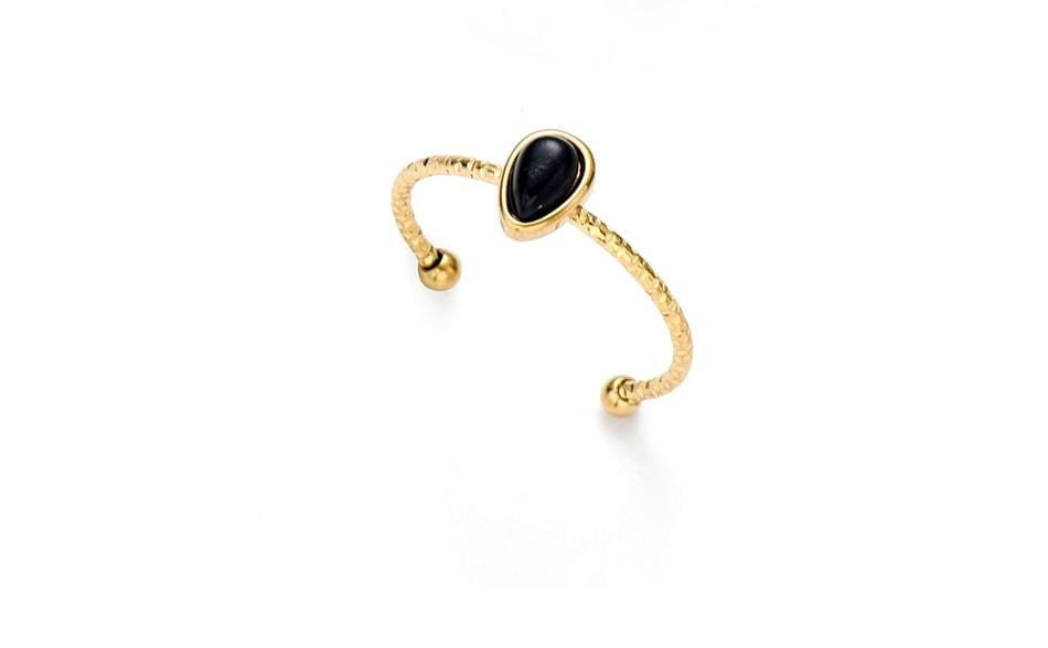 Drop Stone Ring Natural Stone Water Drop Ring – wickedafstore