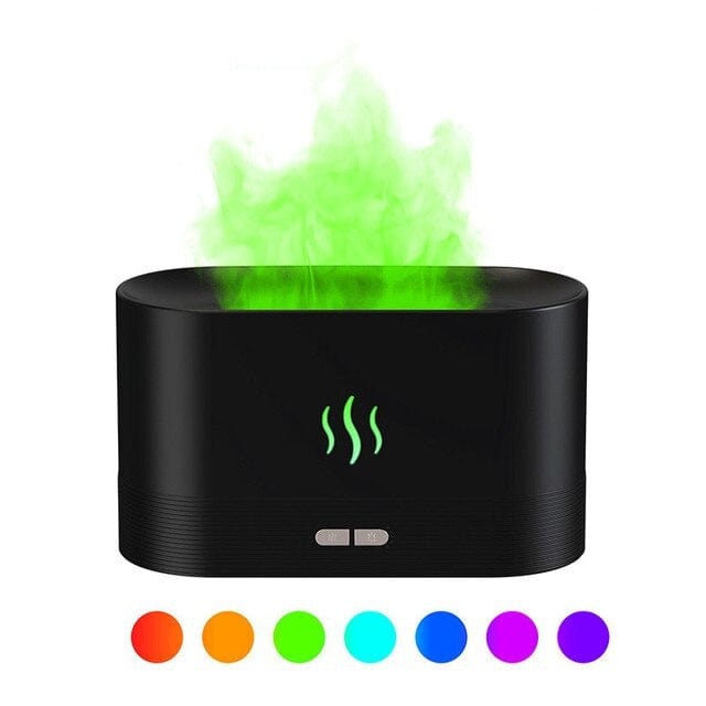 wickedafstore Black Pro Flame Diffuser Humidifier