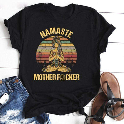 wickedafstore Black / XXL Namaste Motherfucker Tee