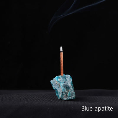 wickedafstore Blue apatite Healing Crystals Incense Holders