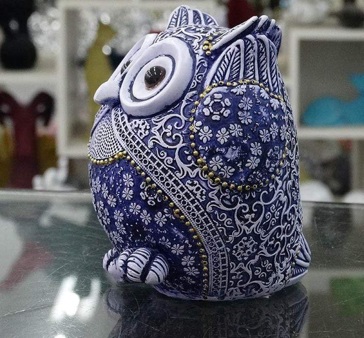 wickedafstore Blue Owl Figurines