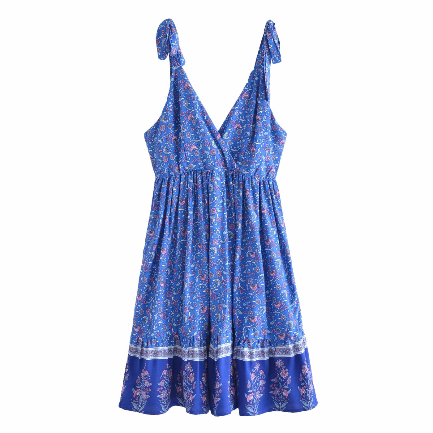 wickedafstore Blue / S Aurora Boho Mini Dress