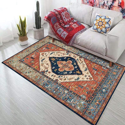 wickedafstore Bohemia Persian Style Carpets Non-Slip Carpet for Living Room Bedroom Study Rectangle Area Rugs Boho Morocco Ethnic tapis Mats