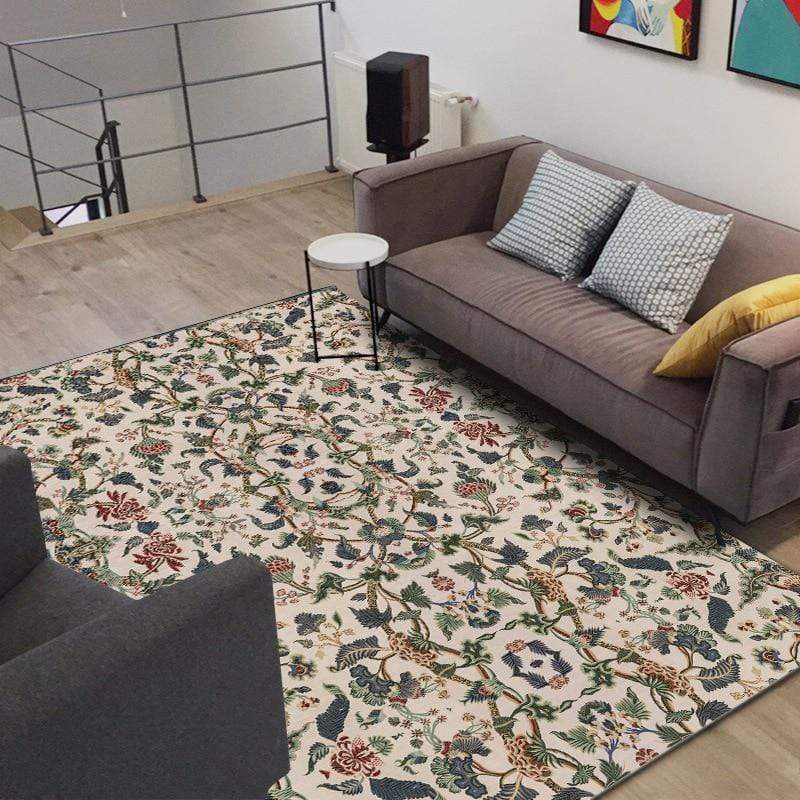 Botanical Print Rug Botanical Print Rug – wickedafstore