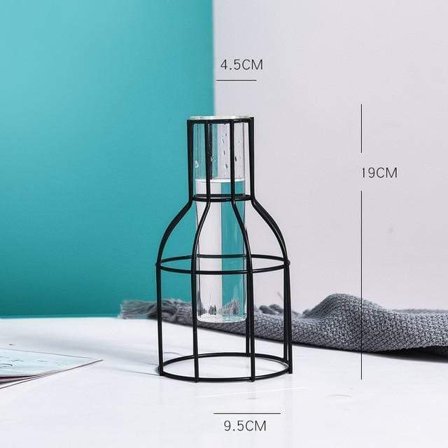 wickedafstore Bottle-Small Geometric Nordic Iron Vases