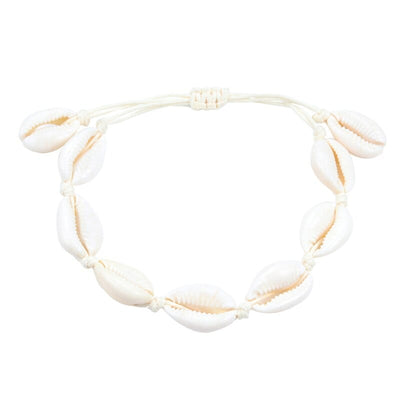 wickedafstore Bracelet Beige Seashell Necklace or Bracelet