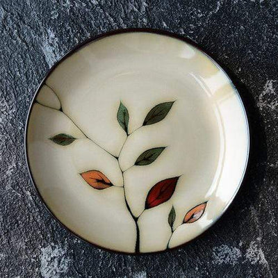 wickedafstore C / 21.3cmX2.5cm Glazed Hand-Painted Plates