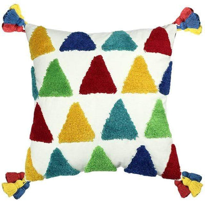wickedafstore C 45x45cm Rainbow Embroidered Cushion Cover